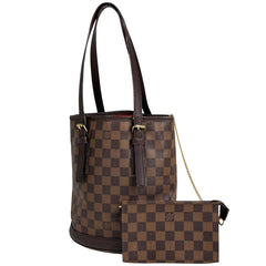 ルイ・ヴィトン マレ ハンドバッグ バケット ショルダー トートバッグ ダミエ ブラウン N42240 レディース ブランドバッグ・小物 【中古】brbag