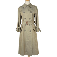 バーバリーズ トレンチコート 裏チェック ベルト付き アウター トレンチコート 綿 ベージュ レディース ブランドアパレル 【中古】brapp