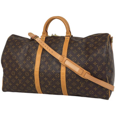 ルイ・ヴィトン キーポル バンドリエール 55 旅行 出張 ボストンバッグ モノグラム ブラウン M41414 レディース ブランドバッグ・小物 【中古】brbag