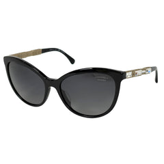 シャネル ココマーク ラインストーン サングラス グラデーション アイウェア サングラス プラスチック ブラック レディース ブランドバッグ・小物 【中古】brbag