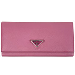 プラダ ロゴプレート 長財布 長財布 レザー M201A レディース ブランドバッグ・小物 【中古】brbag