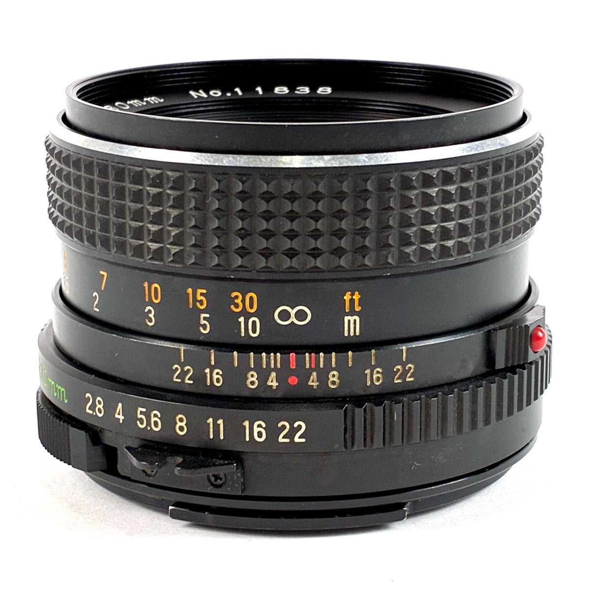 （美品）Mamiya Sekor C 80mm f/2.8　N　Q492 マミヤ Mamiya SEKOR C 80mm F2.8 M645用 中判カメラ用レンズ カメラ