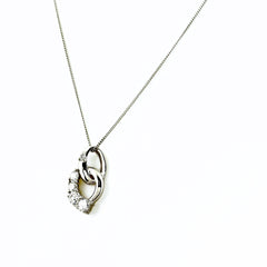 メレダイヤ デザインネックレス ネックレス Pt900 Pt850 ダイヤモンド レディース ノンブランドジュエリー 【中古】nbjwl