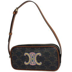 セリーヌ キュイル トリオンフ カメラバッグ ハンドバッグ ショルダーバッグ レザー ブラウン レディース ブランドバッグ・小物 【中古】brbag