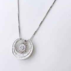 メレダイヤ デザインネックレス ネックレス K18 WG ダイヤモンド レディース ノンブランドジュエリー 【中古】nbjwl