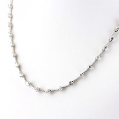 メレダイヤ デザインネックレス ネックレス K18 WG レディース ノンブランドジュエリー 【中古】nbjwl