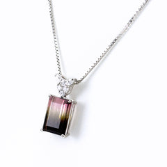 トルマリン デザインネックレス ネックレス Pt900 Pt850 トルマリン レディース ノンブランドジュエリー 【中古】nbjwl