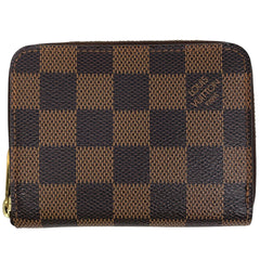 ルイ・ヴィトン ジッピー コインパース 小銭入れ ラウンドファスナー カードケース コインケース ダミエ ブラウン N63070 レディース ブランドバッグ・小物 【中古】brbag