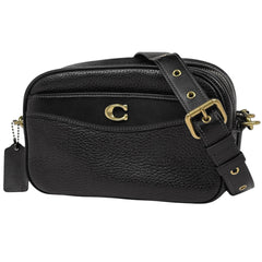 コーチ ロゴ ショルダーバッグ カメラバッグ ショルダーバッグ レザー ブラック CC386 レディース ブランドバッグ・小物 【中古】brbag