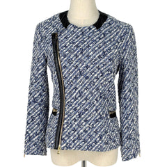 ルイ・ヴィトン ダブルジップ ジャケット ツイード アウター その他ジャケット ブルー ホワイト ブラック レディース ブランドアパレル 【中古】brapp