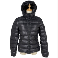 モンクレール バディファー ダウンジャケット フーディ BADYFUR 防寒 アウター ダウンジャケット ブラック レディース ブランドアパレル 【中古】brapp