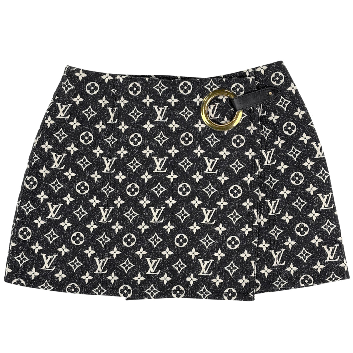 ルイ・ヴィトン モノグラム デニムスカート ミニラップ ボトムス