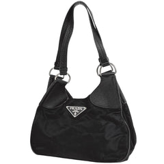 プラダ ロゴプレート ショルダーバッグ 肩掛け ハンドバッグ ショルダーバッグ ナイロン ネロ(ブラック) BR0950 レディース ブランドバッグ・小物 【中古】brbag