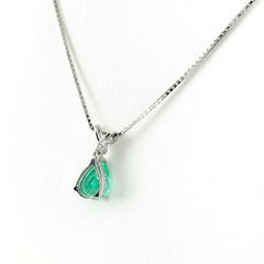 エメラルド デザインネックレス ネックレス Pt900 Pt850 エメラルド レディース ノンブランドジュエリー 【中古】nbjwl