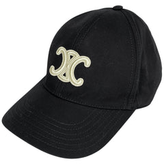 セリーヌ トリオンフ ベースボールキャップ 帽子 キャップ コットン レディース ブランドアクセサリー 【中古】bracc