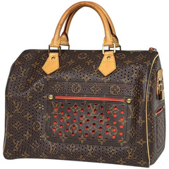 ルイ・ヴィトン スピーディ30 パンチング ハンドバッグ モノグラムペルフォ オランジュ(オレンジ) M95182 レディース ブランドバッグ・小物 【中古】brbag