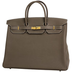 エルメス バーキン40cm ハンドバッグ トゴ エトゥープ K刻印 レディース ブランドバッグ・小物 中古 brbag