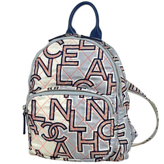 シャネル ココマーク リュックサック マトラッセ ネオン バックパック リュック ナイロン ブルー レディース ブランドバッグ・小物 【中古】brbag