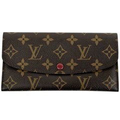 ルイ・ヴィトン ポルトフォイユエミリー 二つ折り 長財布 モノグラム フーシャ M60697 レディース ブランドバッグ・小物 【中古】brbag