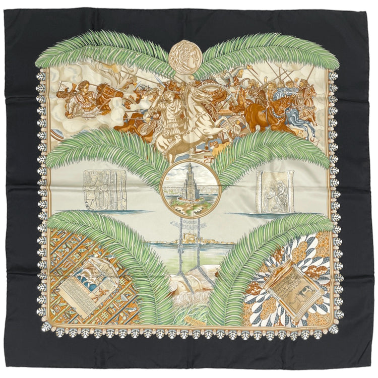 エルメス カレ90 GLOIREdALEXANDRE スカーフ シルク レディース ブランドバッグ・小物 【中古】brbag