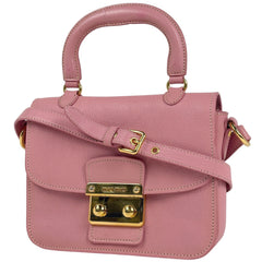 ミュウ ミュウ ロゴ ハンドバッグ レザー RN0717 レディース ブランドバッグ・小物 【中古】brbag