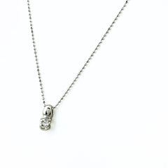 ダイヤモンド デザインネックレス ネックレス Pt900 Pt850 ダイヤモンド レディース ノンブランドジュエリー 【中古】nbjwl