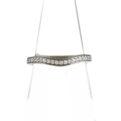 カルティエ メレダイヤ デザインリング リング 6号 Pt950 ダイヤモンド レディース ブランドジュエリー 【中古】brjwl