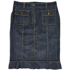 ルイ・ヴィトン デニム タイトスカート ボトムス スカート コットン ポリウレタン レディース ブランドアパレル 【中古】brapp