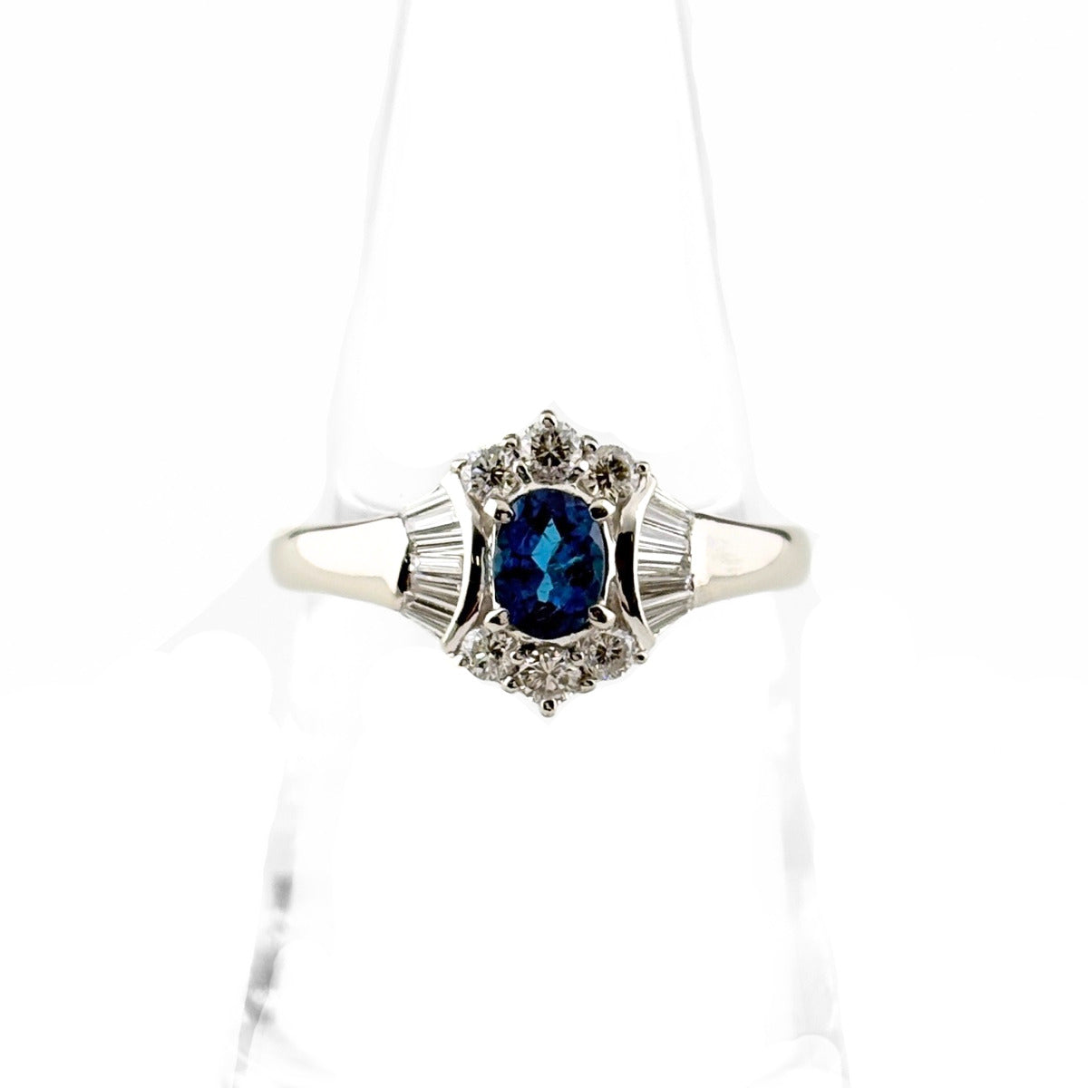 0.34ct パライバトルマリン リング 12号 Pt900 GIA鑑別書 レディース