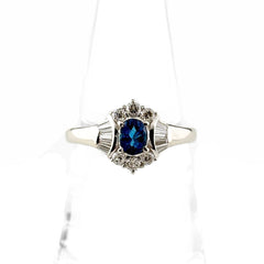 0.34ct パライバトルマリン リング 12号 Pt900 GIA鑑定書 レディース ノンブランドジュエリー 【中古】nbjwl