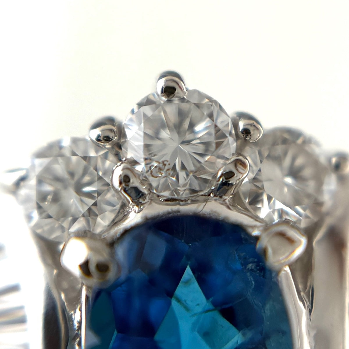 0.34ct パライバトルマリン リング 12号 Pt900 GIA鑑別書 レディース