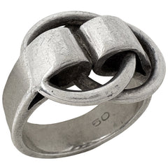 エルメス ドゥザノー リング 指輪 リング 9.5号 メタル シルバー レディース ブランドアクセサリー 【中古】bracc