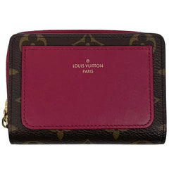 ルイ・ヴィトン ポルトフォイユ ルー カード入れ 札入れ 小銭入れ 二つ折り財布 モノグラム フューシャ M82377 レディース ブランドバッグ・小物 【中古】brbag
