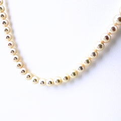 パール デザインネックレス ネックレス K14 WG パール レディース ノンブランドジュエリー 【中古】nbjwl