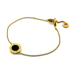 ブルガリ オニキス デザインブレスレット ブレスレット 750 オニキス レディース ブランドジュエリー 【中古】brjwl