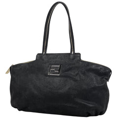 フェンディ ズッカロゴ トートバッグ 肩掛け ショルダーバッグ トートバッグ ファブリック ブラック 8BR636 レディース ブランドバッグ・小物 【中古】brbag