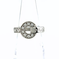 ブルガリ ブルガリブルガリ ダイヤリング リング 8号 750 ダイヤモンド レディース ブランドジュエリー 【中古】brjwl