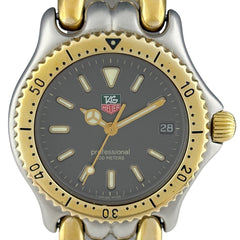 タグホイヤー プロフェッショナル セルシリーズ S95.213 腕時計 SS GP クォーツ グレー メンズ 時計 【中古】wtcbb