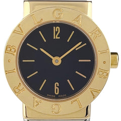 ブルガリ ブルガリブルガリ トゥボガス BB232T 腕時計 SS YG クォーツ ブラック レディース 時計 【中古】wtcbb