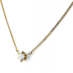 メレダイヤ デザインネックレス ネックレス K18 750 ダイヤモンド レディース ノンブランドジュエリー 【中古】nbjwl