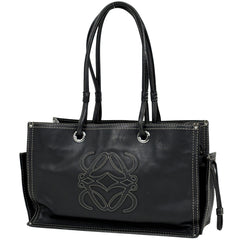 ロエベ アナグラム ショルダーバッグ ロゴ トートバッグ ショルダーバッグ レザー ブラック レディース ブランドバッグ・小物 【中古】brbag