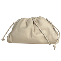 ボッテガヴェネタ ミニ ザ ポーチ ショルダーバッグ がま口 ショルダーバッグ レザー アイボリー レディース ブランドバッグ・小物 【中古】brbag