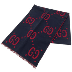 グッチ GG柄 マフラー マフラー ウール シルク レディース ブランドバッグ・小物 【中古】brbag
