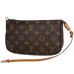 ルイ・ヴィトン ポシェット アクセソワール メイク コスメ アクセサリーポーチ モノグラム ブラウン M51980 レディース ブランドバッグ・小物 【中古】brbag