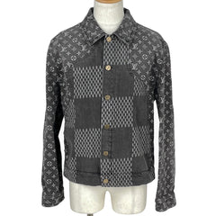 ルイ・ヴィトン ジャイアントダミエ ウェーブスモノグラム デニムジャケット Gジャン NIGO アウター デニムジャケット グレー メンズ ブランドアパレル 【中古】brapp