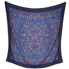 エルメス カレ140 LES JARDINS D'ARMENIE ショール カシミヤ シルク レディース ブランドバッグ・小物 【中古】brbag