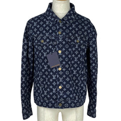 ルイ・ヴィトン モノグラム デニムジャケット POP UP限定 アウター デニムジャケット コットン インディゴ メンズ ブランドアパレル 【中古】brapp