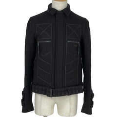 クリスチャンディオール ライダース ジャケット HOMME アウター その他ジャケット ウール ブラック メンズ ブランドアパレル 【中古】brapp