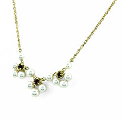 ミキモト ルビー デザインネックレス ネックレス K18 ルビー パール メンズ ブランドジュエリー 【中古】brjwl