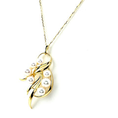 ミキモト パール デザインネックレス ネックレス K18 パール レディース ブランドジュエリー 【中古】brjwl